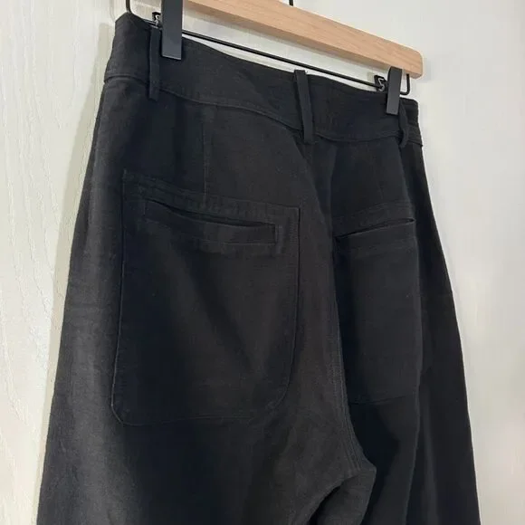 Apiece Apart Women Marston Pants Black Wide Leg Crop Quiet Luxury Career Sz 2 XS - Picture 7 of 10